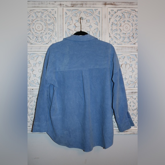 Zara Blue Button up. Size S. - Picture 2 of 2